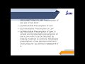 Presumption In Evidence Law