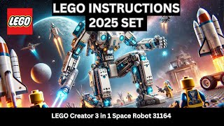 LEGO INSTRUCTIONS: Build the EPIC LEGO Creator 3in1 Space Robot 31164 – Galactic Fun for Kids!
