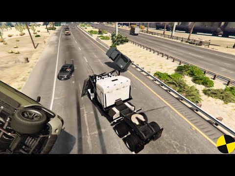 GTA 5 Phantom Wedge Truck Crashes Ep.8 Impact Compilation - Destruction | Crashstation