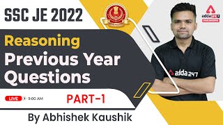 SSC JE 2022 | SSC JE Reasoning Classes | Previous Year Paper #1 | By Abhishek Kaushik