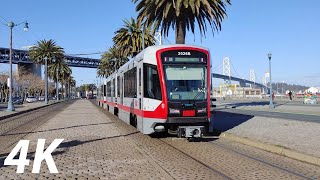 ⁴ᴷ⁶⁰ MUNI Metro: Return of the T Third Street: Breda and Siemens LRV4 Trains in San Francisco