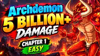 Download lagu Hero Wars Archdemon 5 BILLION  Damage! 🤯 | Chapter 1 Easy Strategy mp3