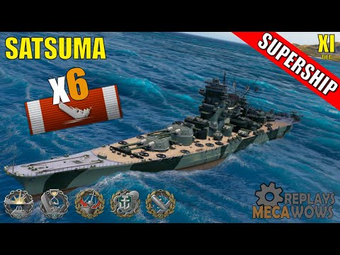 SUPERSHIP Satsuma 6 Kills & 218k Damage | World of Warships Gameplay