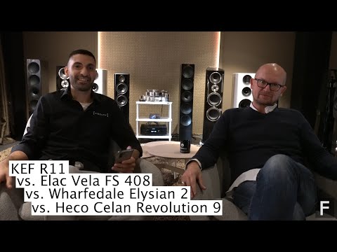 🔊Test! KEF R11 vs Elac Vela FS408 vs Heco Celan Revolution 9 vs Wharfedale Elysian 2 an Hegel H390