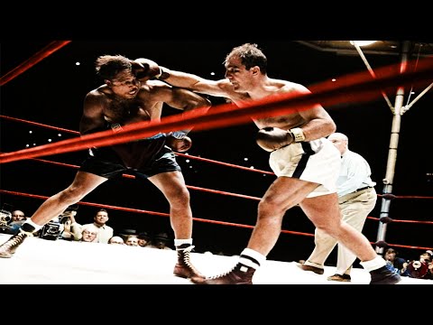 CLASSIC! Rocky Marciano vs Archie Moore (21.9.1955) - Full Fight Colorized