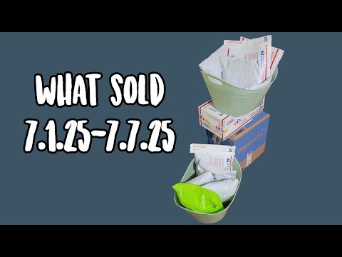 What Sold July 1-7, 2025 eBay, Mercari, and Poshmark