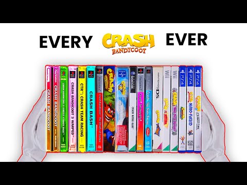 Unboxing Every Crash Bandicoot Game Ever (1996-2023)