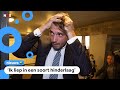 Politicus Thierry Baudet geslagen met een paraplu