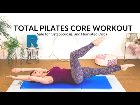 Pilates Total Core Workout- get a flatter, stronger core. Safe for Discs and Osteoporosis | 30 Mins