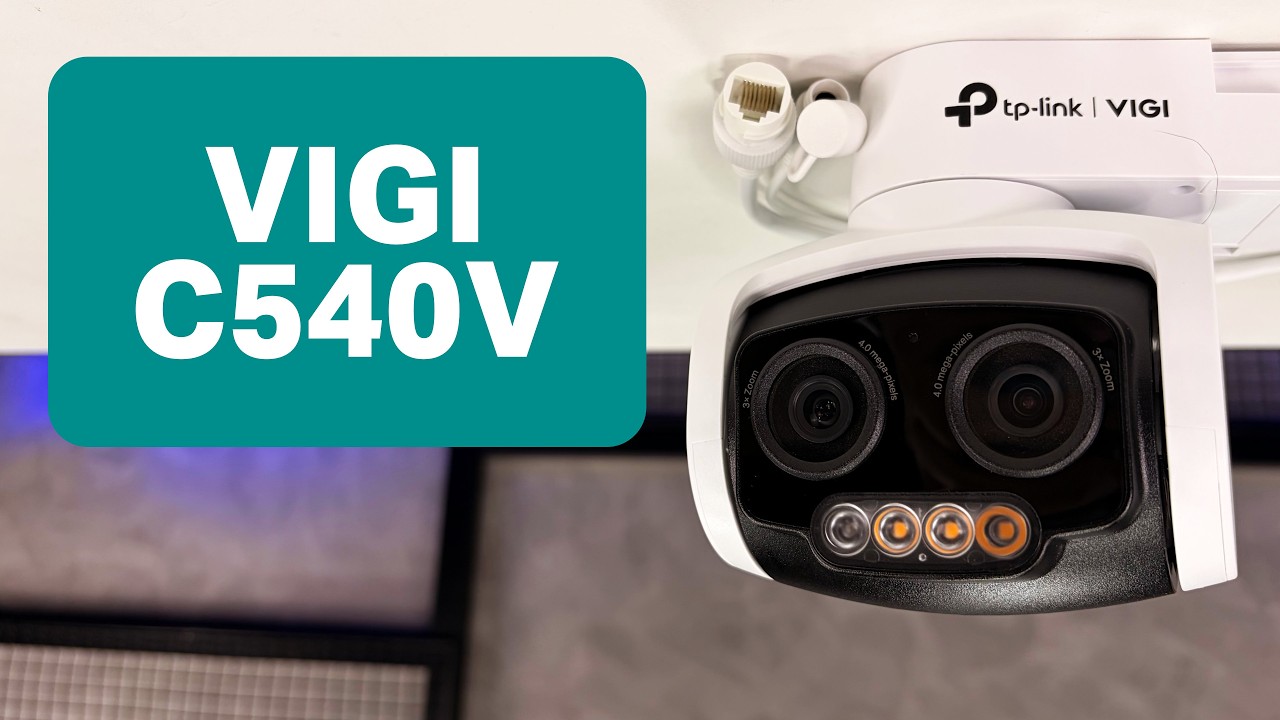 Miniatura da avaliação em vídeo de Câmera IP Bullet Wi-Fi TP-Link VIGI C340-W 4MP Full-Color