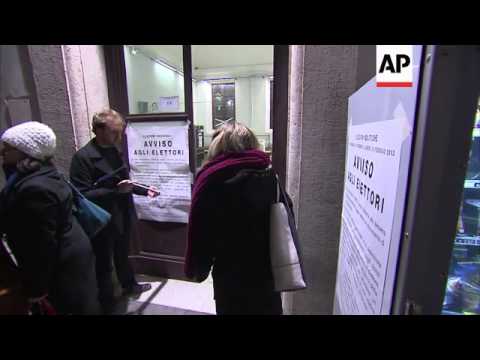 Polls close after first day of general elections in Italy