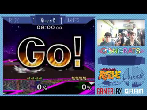 Jax Smash Weekly 1/26 - Ridz(Fox) Vs James(Falco) - Melee Winners Semis