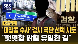'대장동' 남욱 수사 검사 극단 선택 시도..