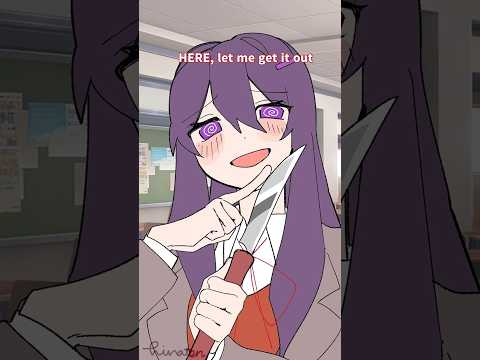 Yuri's Red Flag🚩 #animation #ddlc