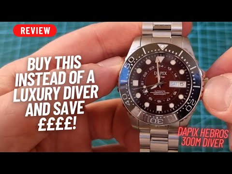 CANT BUY A LUXURY DIVER? BUY THIS INSTEAD AND SAVE £££! (DAPIX HEBROS 300M DIVER)
