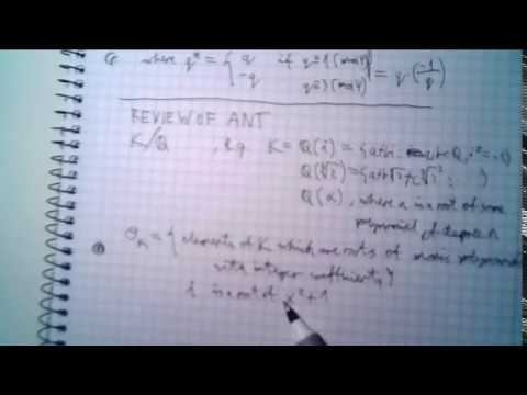 Quadratic reciprocity via algebraic number theory - livestream