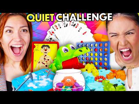 Adults Try To Play Iconic Board Games Without Making A Sound! (Yahtzee, Operation, Connect 4)
