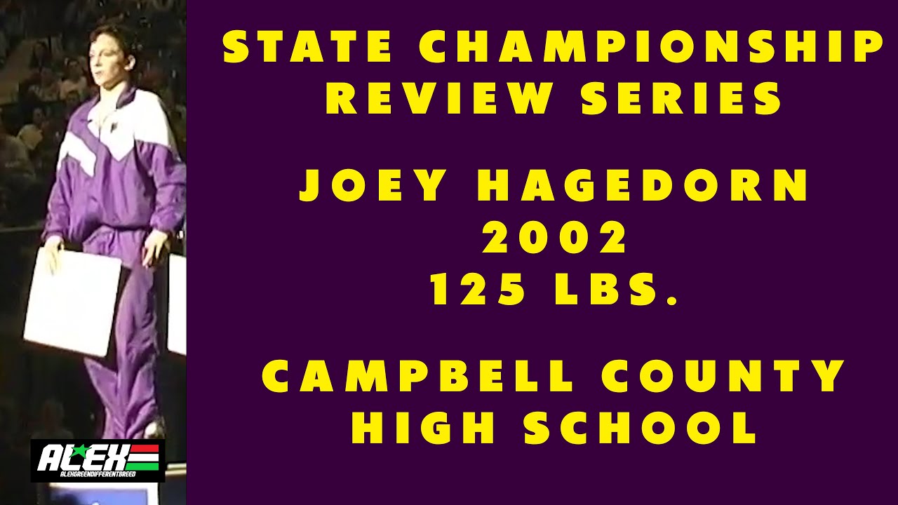 State Wrestling Championship match review w/ Joey Hagedorn (Campbell County; 2002 125 lbs.)