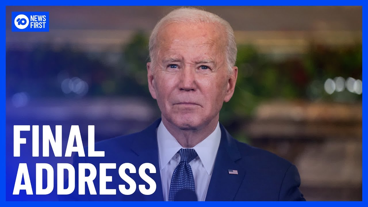 Joe Biden Warns Of Emerging Oligarchy In Final Presidential Address | 10 News First