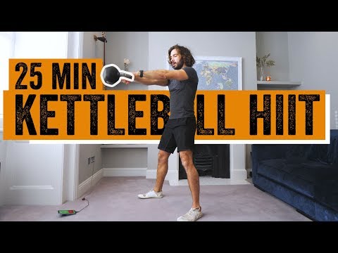 25 minutter hjemmetrening med Kettlebell