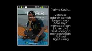 How to get Free Sticker LINE via TigerHuang