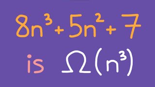 Download lagu Prove 8n^3   5n^2   7 is Ω(n^3) - Big Omega Example mp3