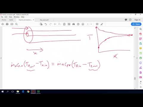 Heat Transfer Crash Course: Example exam problem: Finding outlet temp of a long heat exchanger