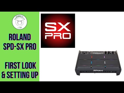 Roland SPD-SX Pro - First Look + Initial Set Up + App