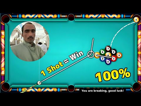 New Golden Break 9 Ball Pool 1 Shot=Win100% With Beginner Cue - 8 Ball Pool
