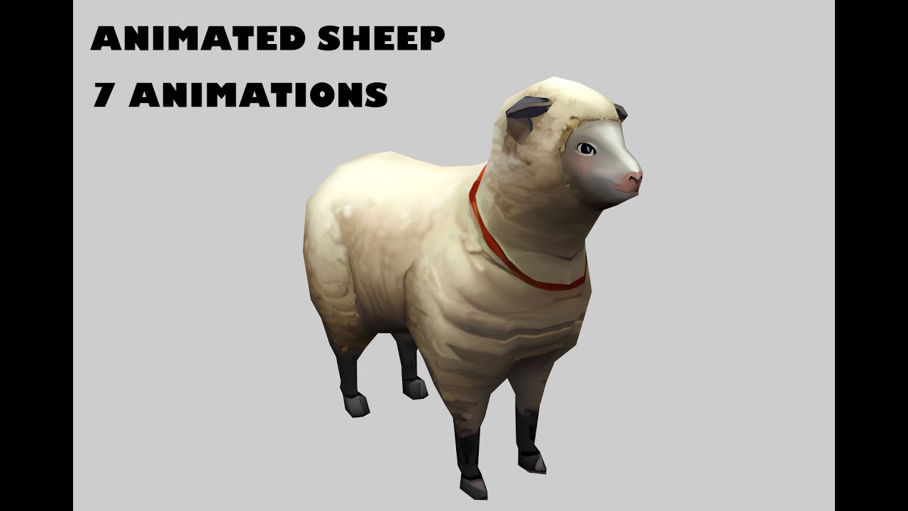 Animierte Schafe 3D Modell
