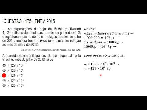 Questão de Notação Científica ENEM