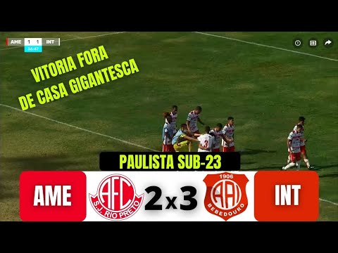 AMERICA (SP) 2 X 3 INTER DE BEBEDOURO | PAULISTA SUB-23 | 25/08/21