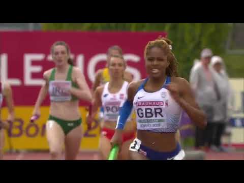 4x400 Woman, Final, European U20 Championships, Borås Sweden, 2019