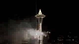 Happy New Year E-Cards, 7 minute fireworks show viewed from Queen Anne Hill in Seattle happy new year