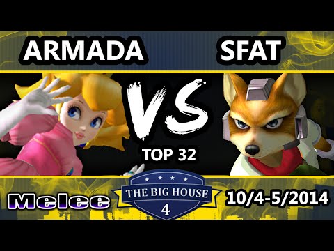 The Big House 4 - Armada (Peach) Vs. SFAT (Fox) - Winners Round 1 - SSBM