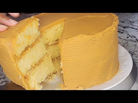 Fluffy Yellow Cake #cakerecipe #fromscratch