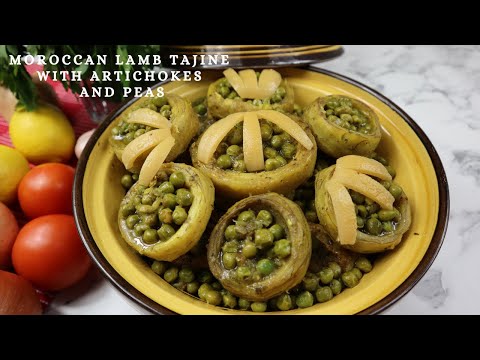 MOROCCAN LAMB TAJINE WITH ARTICHOKES AND PEAS | EASY AND DELICIOUS RECIPE | SAM LAKE CHANNEL