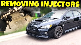 My NASTY auction WRX | Removing injectors & a bit of cleaning