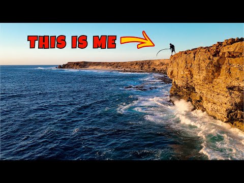 DANGEROUS FISHING ON A Huge CLIFF..!  Insane Balloon Fishing