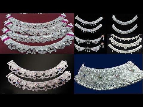 Latest Silver Anklets Designs / Bridal Anklets Designs /Silver Payal Designs