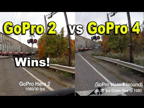 GoPro Hero 4 Black vs GoPro Hero 2 - Which Looks Better? (4k/30 fps down res to 1080 vs 1080/30fps)