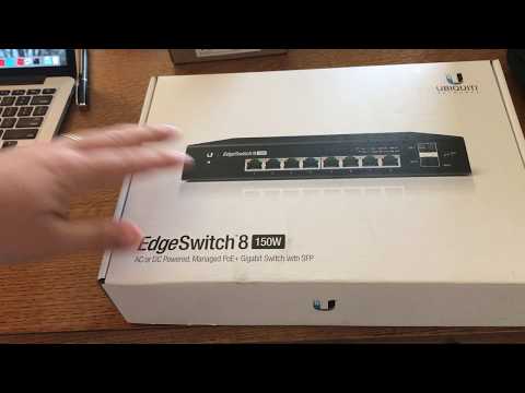 Šakotuvas UBIQUITI ES-8-150W Ubiquiti ES-8-150W 8 prievadų + 2xSFP Gigabit PoE jungiklis 24V/48V 802.3af/802.3at