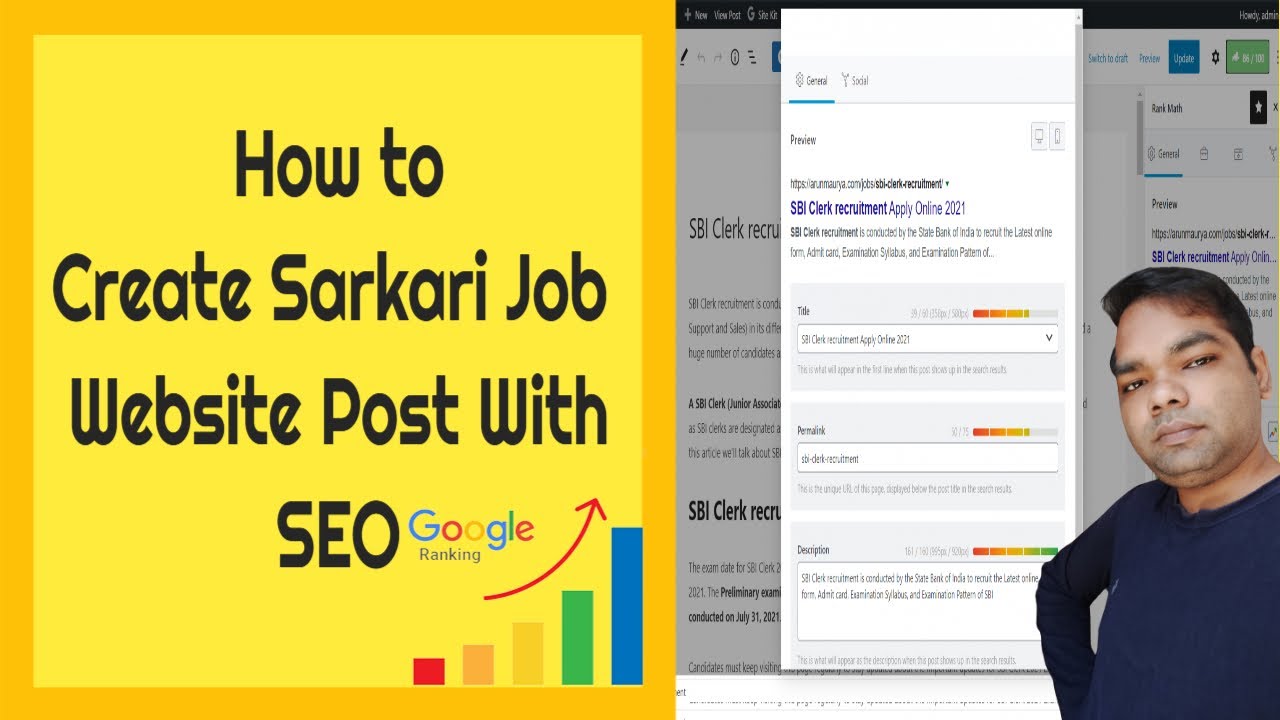 How to Create Sarkari Result Job Website Post With SEO and Boost in Google Search Result