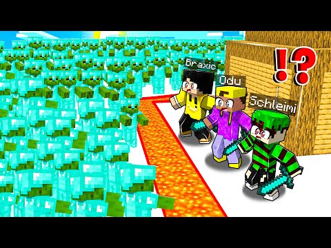 3000 KRASSE ZOMBIES vs. SICHERSTE BANK in Minecraft! (SPANNEND)