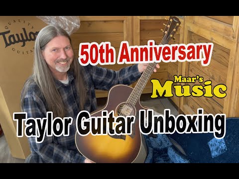 Taylor Guitars 50th Anniversary Unboxing American Dream AD14ce-SB LTD