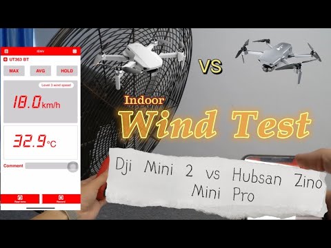 Dji Mini 2 vs Hubsan Zino Mini Pro Indoor Wind Test shot on Insta360 One R Leica Edition