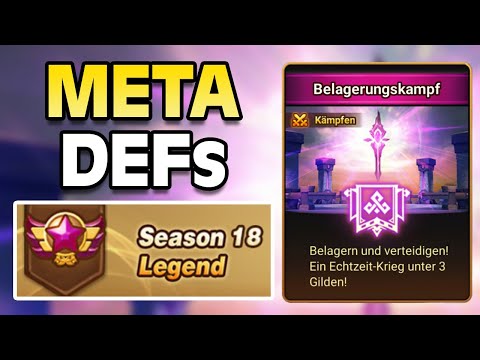 Diese META DEFs dominieren derzeit den Belagerungskampf | Summoners War Siege Season 18