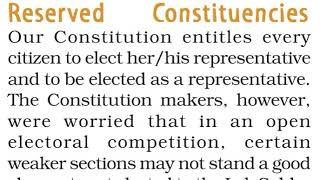 Reserved Constituencies | Electoral Politics | Civics chapter 4 | class 9