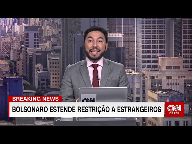 Bolsonaro estende a restrição a estrangeiros pelos próximos 30 dias