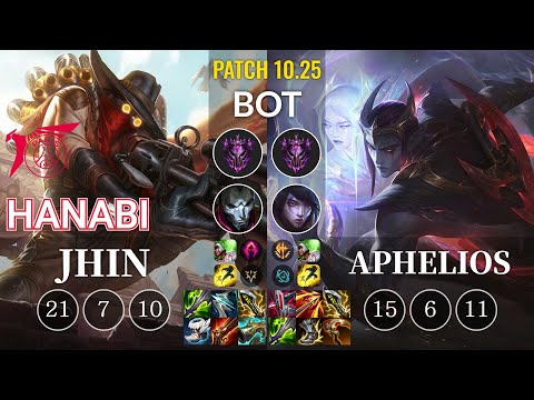 TLN Hanabi Jhin vs Aphelios Bot - KR Patch 10.25
